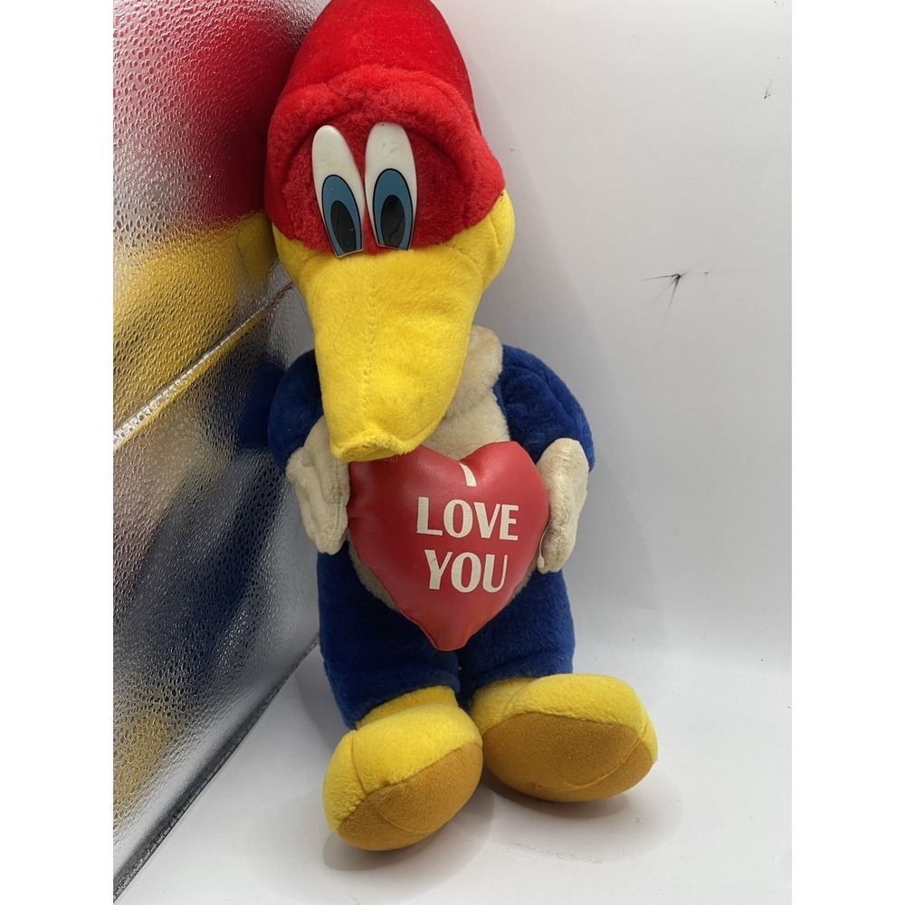 Vintage Woody Woodpecker Plush Stuffed Animal Large Bin8‎